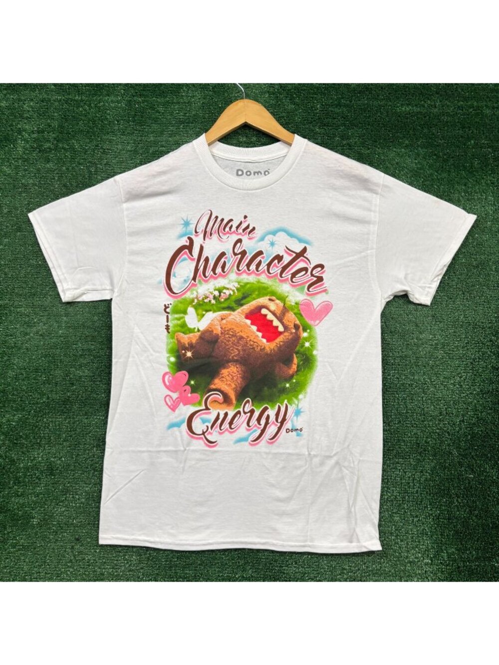 Domo Main Character Energy White T-Shirt Size Medium